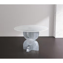 Meridian Alden White Dining Table IMAGE 2
