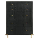 Coaster Furniture Arini 224335 5-Drawer Bedroom Chest - Black IMAGE 3