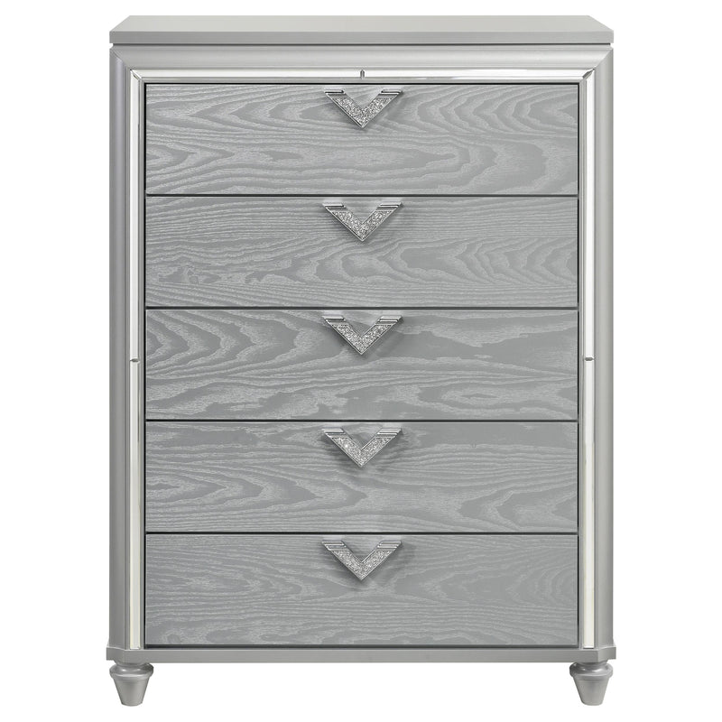 Coaster Furniture Veronica 5-Drawer Chest 224725 IMAGE 3