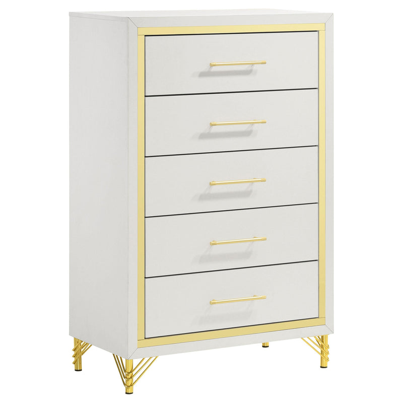 Coaster Furniture Lucia 5-Drawer Chest 224735 IMAGE 1