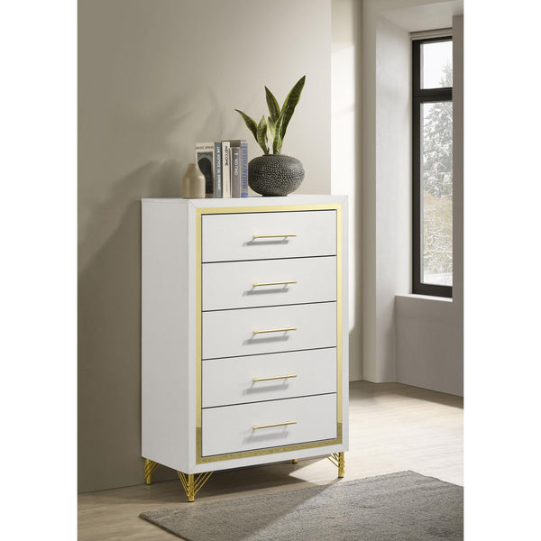 Coaster Furniture Lucia 5-Drawer Chest 224735 IMAGE 2