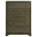 Coaster Furniture Gran Park 224935 5-Drawer Bedroom Chest of Drawers - Dark Cocoa IMAGE 3