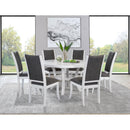 Coaster Furniture Judd 109330 54-inch Round Dining Wood Table with Shelf - Pearl White IMAGE 7