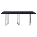 Coaster Furniture Desden 109361 79-inch Rectangular Sintered Stone Dining Table - Grey IMAGE 3