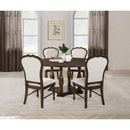 Coaster Furniture Landon 109400 60-inch Round Wood Pedestal Dining Table - Rich Brown IMAGE 4