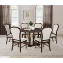 Coaster Furniture Landon 109400 60-inch Round Wood Pedestal Dining Table - Rich Brown IMAGE 5