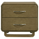 Coaster Furniture Amsbury 224272 2-Drawer Nightstand Bedside Table - Nutmeg IMAGE 3
