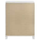 Coaster Furniture Marmore 224965 5-Drawer Bedroom Chest of Drawers - White IMAGE 7