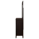 Coaster Furniture Carlton 202093M 6-Drawer Dresser with Mirror - Cappuccino IMAGE 5