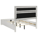 Coaster Furniture Miranda 205110Q 54-inch Upholstered Queen Panel Bed - White IMAGE 5