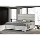 Coaster Furniture Miranda 205110KE 54-inch Upholstered Eastern King Panel Bed - White IMAGE 2
