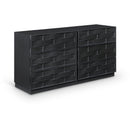 Meridian Weave Black Dresser IMAGE 1