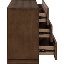 Meridian Weave Brown Dresser IMAGE 6
