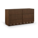 Meridian Scallop Brown Dresser IMAGE 1