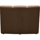 Meridian Infinity Brown Velvet Modular Chair IMAGE 4