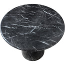 Meridian Cosenza Black 36" Marble Finish Concrete Dining Table IMAGE 6