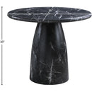 Meridian Cosenza Black 36" Marble Finish Concrete Dining Table IMAGE 7