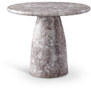 Meridian Cosenza Brown 36" Marble Finish Concrete Dining Table IMAGE 1