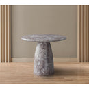 Meridian Cosenza Brown 36" Marble Finish Concrete Dining Table IMAGE 3