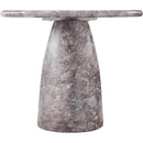 Meridian Cosenza Brown 36" Marble Finish Concrete Dining Table IMAGE 4