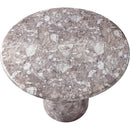 Meridian Cosenza Brown 36" Marble Finish Concrete Dining Table IMAGE 6