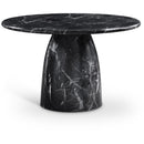 Meridian Cosenza Black 48.5" Marble Finish Concrete Dining Table IMAGE 1