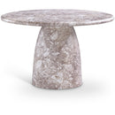 Meridian Cosenza Brown 48.5" Marble Finish Concrete Dining Table IMAGE 1