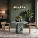 Meridian Cosenza Green 48.5" Marble Finish Concrete Dining Table IMAGE 2