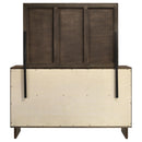 Coaster Furniture Glenwood 225013M 6-Drawer Dresser and Mirror - Warm Brown IMAGE 6