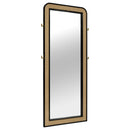 Coaster Furniture Arini 224339 Cane Weave Full Length Standing Floor Mirror - Black IMAGE 1