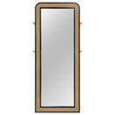 Coaster Furniture Arini 224339 Cane Weave Full Length Standing Floor Mirror - Black IMAGE 2