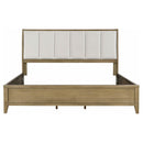 Coaster Furniture Granada 224921KE Upholstered Eastern King Panel Bed - Natural Pine IMAGE 3