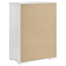 Coaster Furniture Ives 224945 5-Drawer Bedroom Chest of Drawers - White High Gloss IMAGE 5