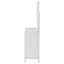 Coaster Furniture Marielle 224843M 6-Drawer Dresser with Mirror - Distressed White IMAGE 4