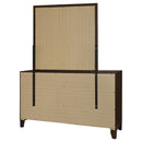 Coaster Furniture Welsley 223443M 6-Drawer Dresser and Mirror - Walnut IMAGE 6