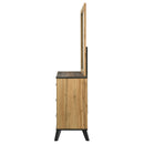 Coaster Furniture Kaywood 225003M 6-Drawer Dresser and Mirror - Natural Pine IMAGE 4