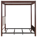 Coaster Furniture Zimmerlee 360331KE 89-inch Metal Eastern King Canopy Bed - Rust Brown IMAGE 7