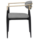 Coaster Furniture Alexis 182682 Fabric Upholstered Dining Arm Chair - Grey IMAGE 4