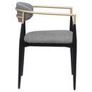 Coaster Furniture Alexis 182682 Fabric Upholstered Dining Arm Chair - Grey IMAGE 7
