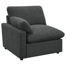 Coaster Furniture Collins 609532P Modular Power Loveseat - Dark Grey IMAGE 3