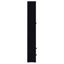 Coaster Furniture Hawthorne 953478 4-shelf Glass Door Cabinet with Drawers - Black IMAGE 8