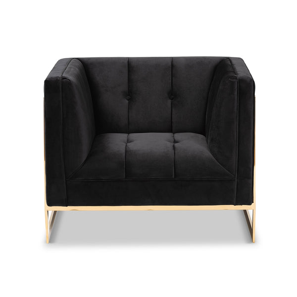 TSF-5507-Black/Gold-Sofa Chair