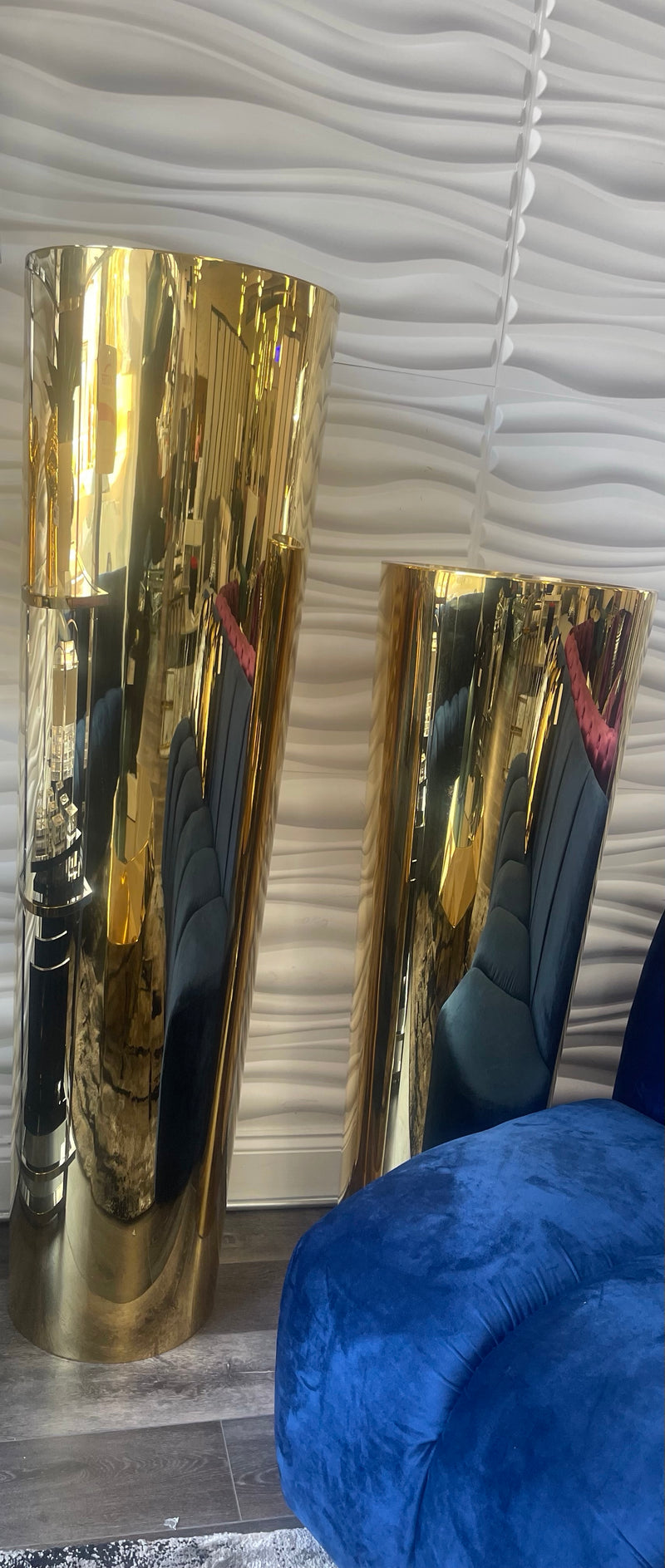 Luxe Mirror Gold Vase 41*41*144 - X-Large- SOLD OUT