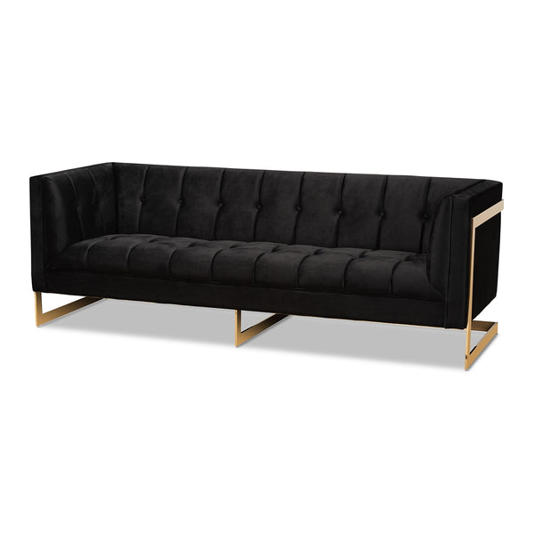 TSF-5507-Black/Gold-Sofa