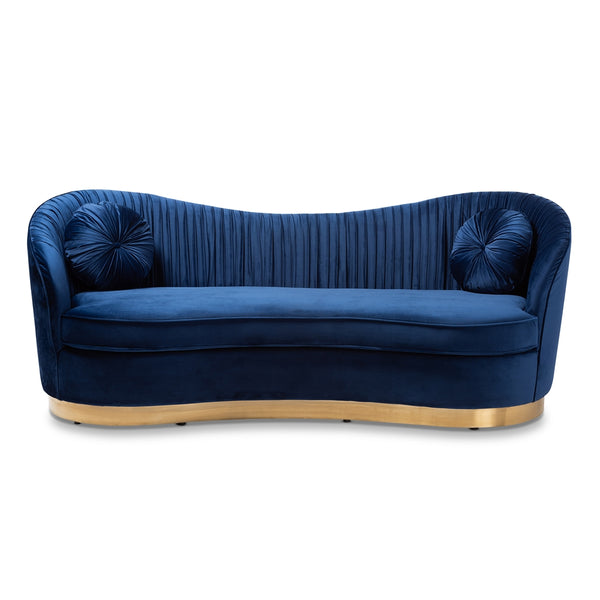 TSF5510-Dark Royal Blue/Gold-Sofa