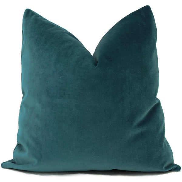 LUXE 22x22 PILLOW COVER- TEAL