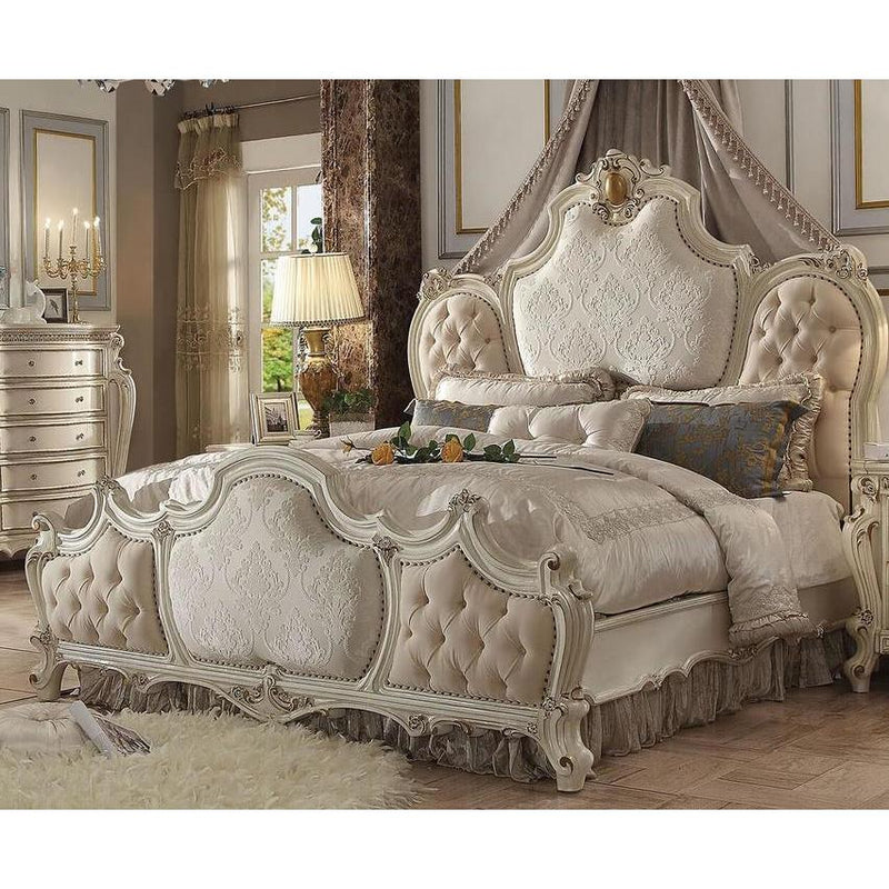 Acme Furniture Picardy King Upholstered Panel Bed 26877EK IMAGE 2