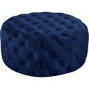 Meridian Addison Fabric Ottoman 122Navy IMAGE 1