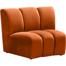 Meridian Infinity Stationary Fabric Chair 638Cognac-C IMAGE 1