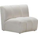 Meridian Infinity Stationary Fabric Chair 638Cream-C IMAGE 1